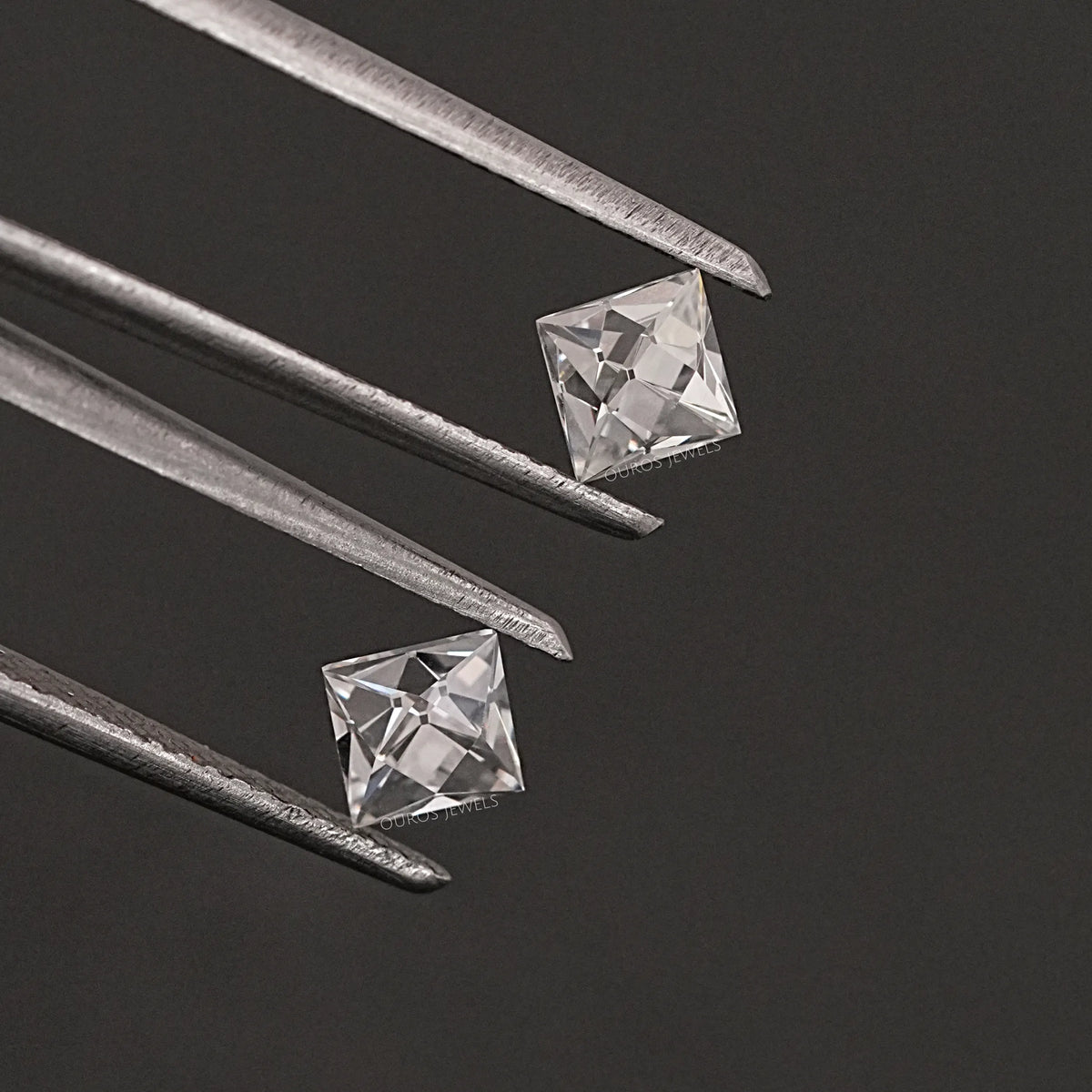French Cut Lab Grown Diamond Matching Pair Loose