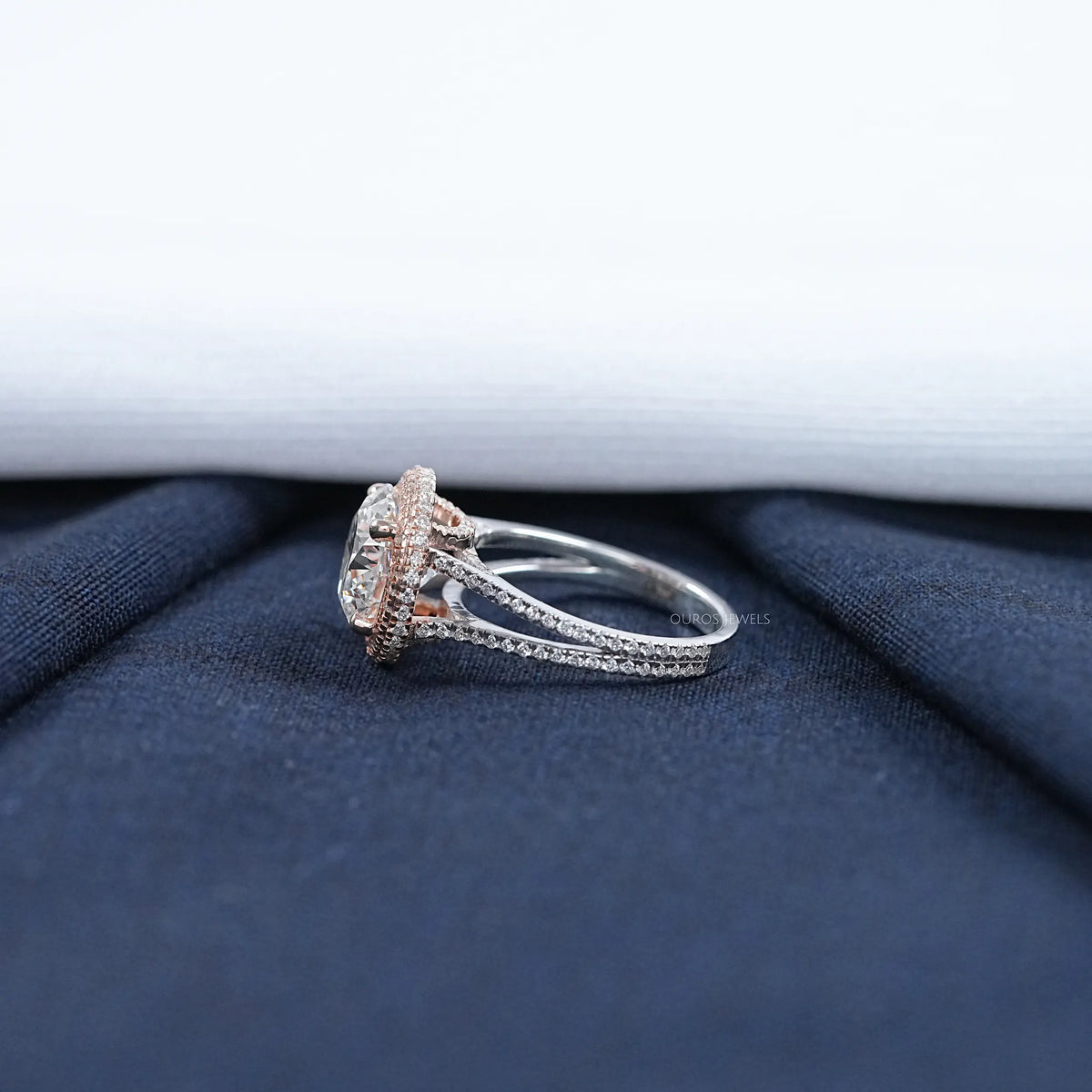 Round Cut Diamond Engagement Ring- Katie Holmes Edition