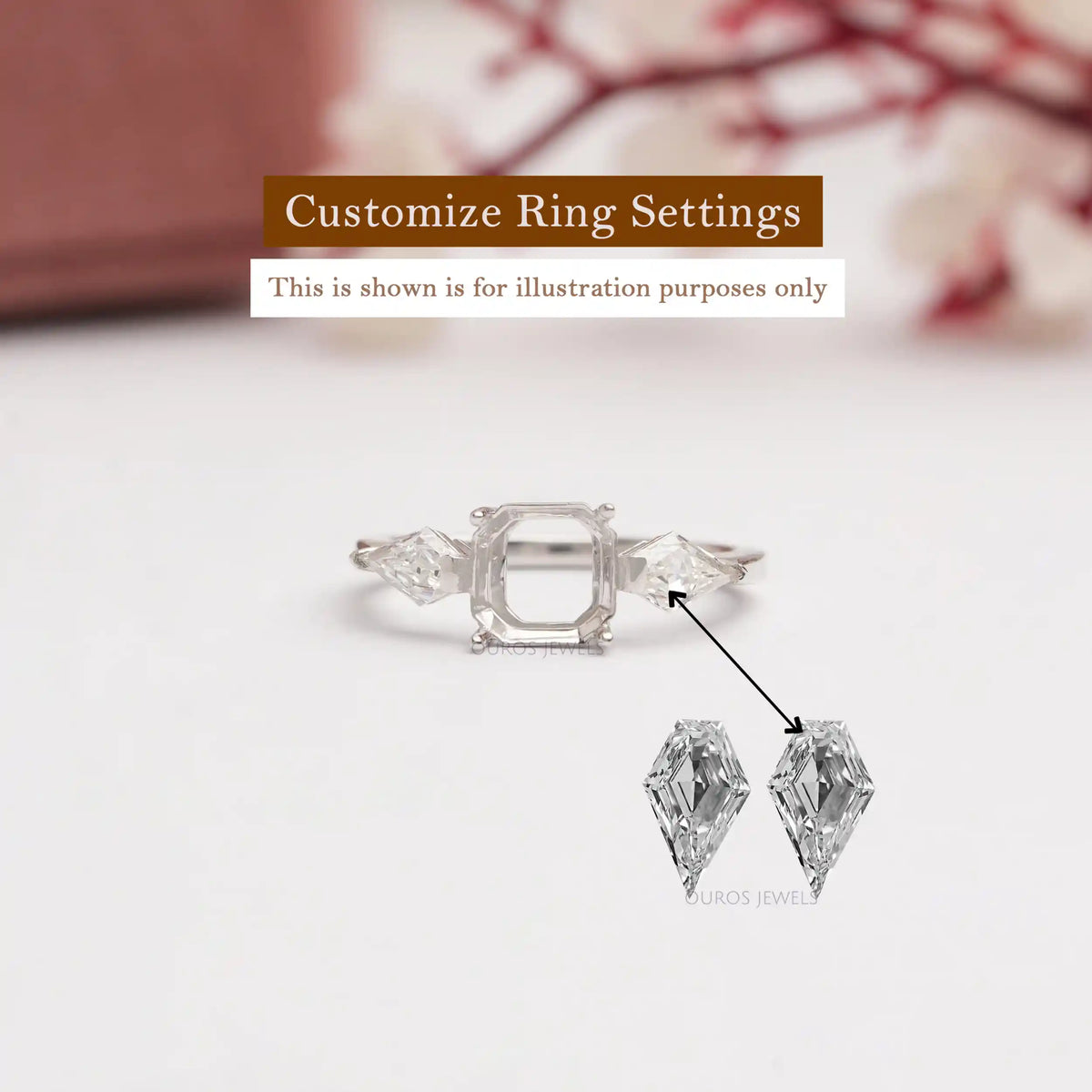 Arrow Cut Diamond Matching Pair Loose