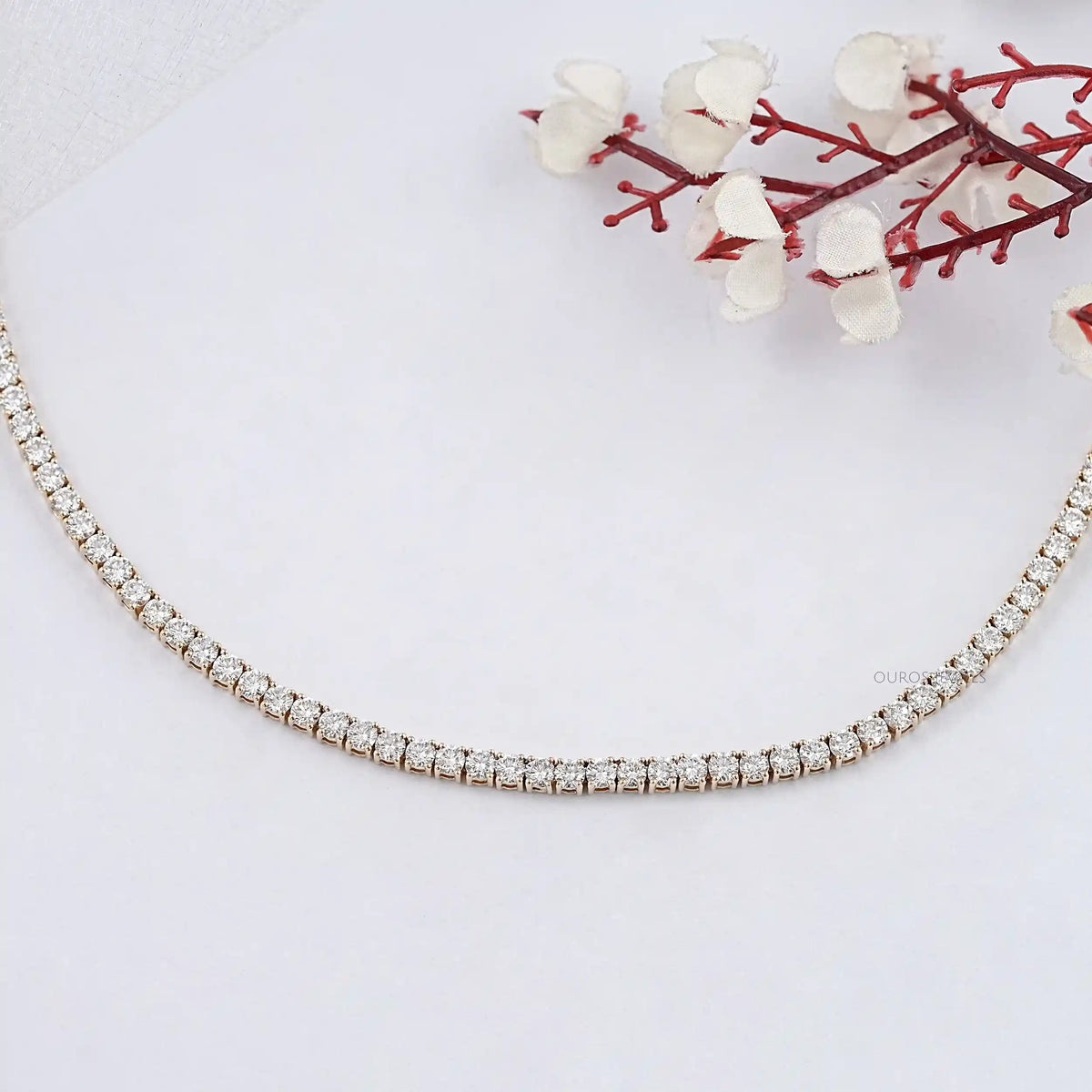 Round Cut Lab Grown Diamond Stunning Necklace Necklaces