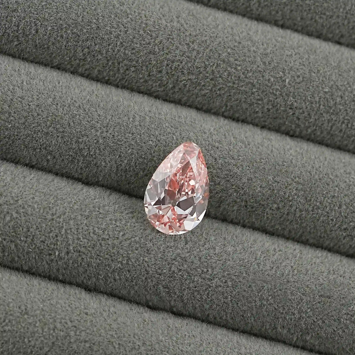 Fancy Vivid Pink Old Mine Pear Lab Grown Diamond Loose