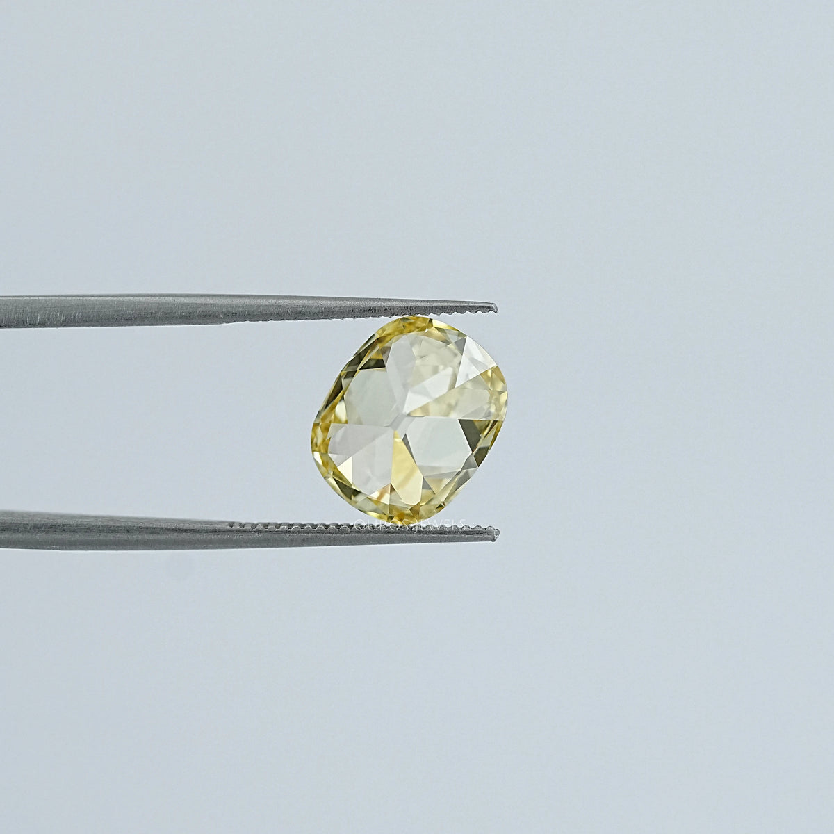 Yellow Old Mine Cushion Cut Lab Grown Diamond