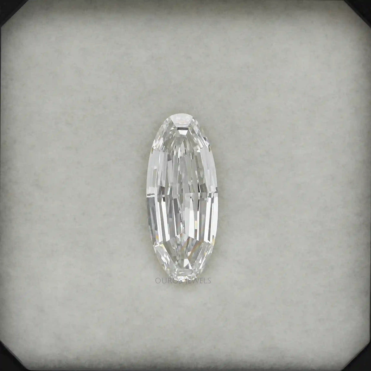 Step Cut Long Oval Lab Grown Diamond Loose