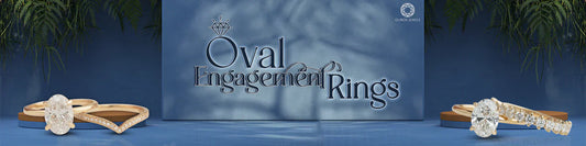  Oval Engagement Rings with intricate gold bands and a delicate V-shaped diamond accent.