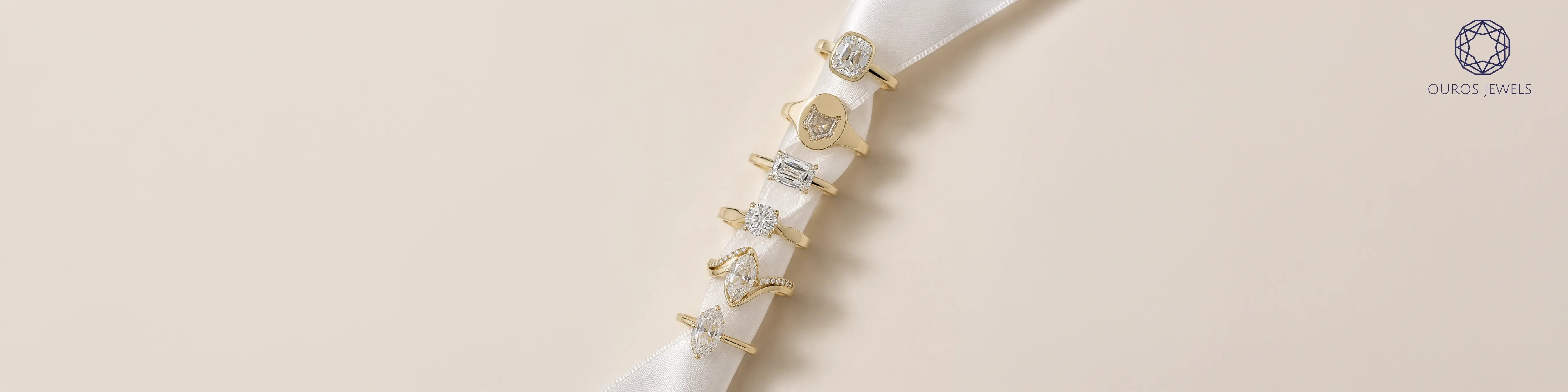 minimalist engagement rings collection Ouros Jewels