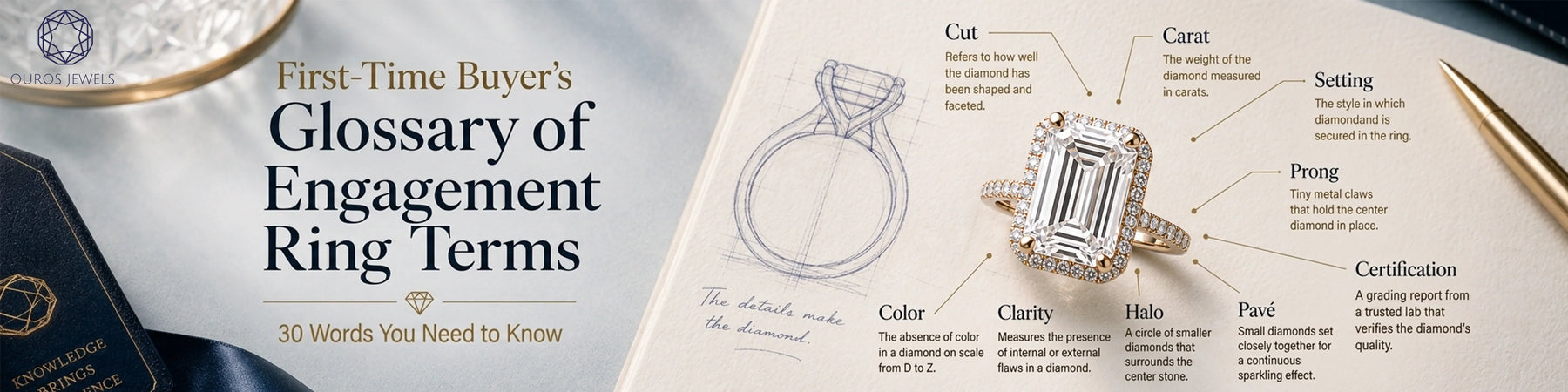 First-Time Buyer's Glossary of Engagement Ring Terms: 30 Words You Need to Know
