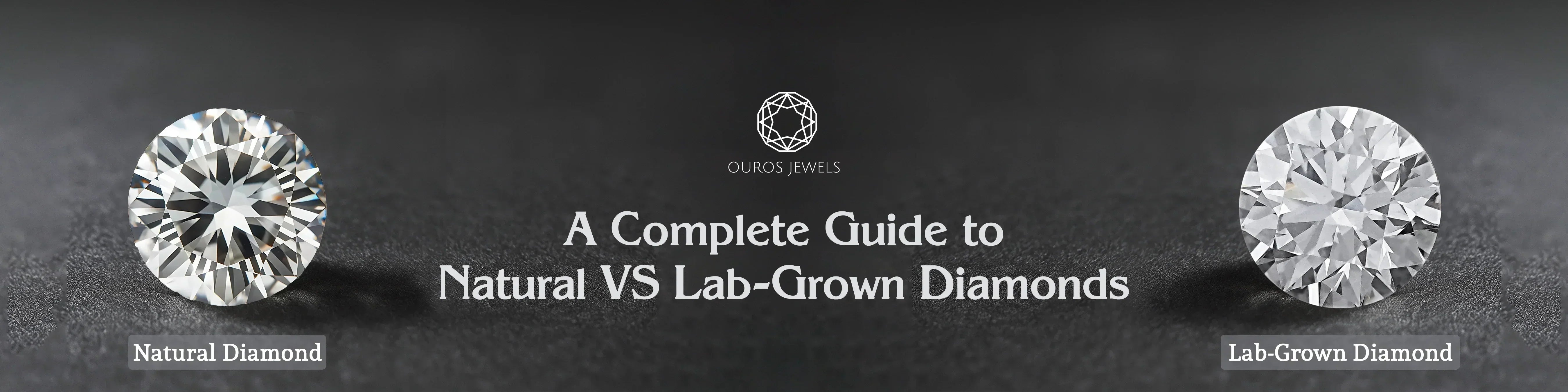 Image showing comparison guide of natural and lab-grown diamonds 