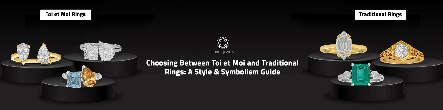 Image showing comparison between Toi et Moi Rings and Traditional Rings.