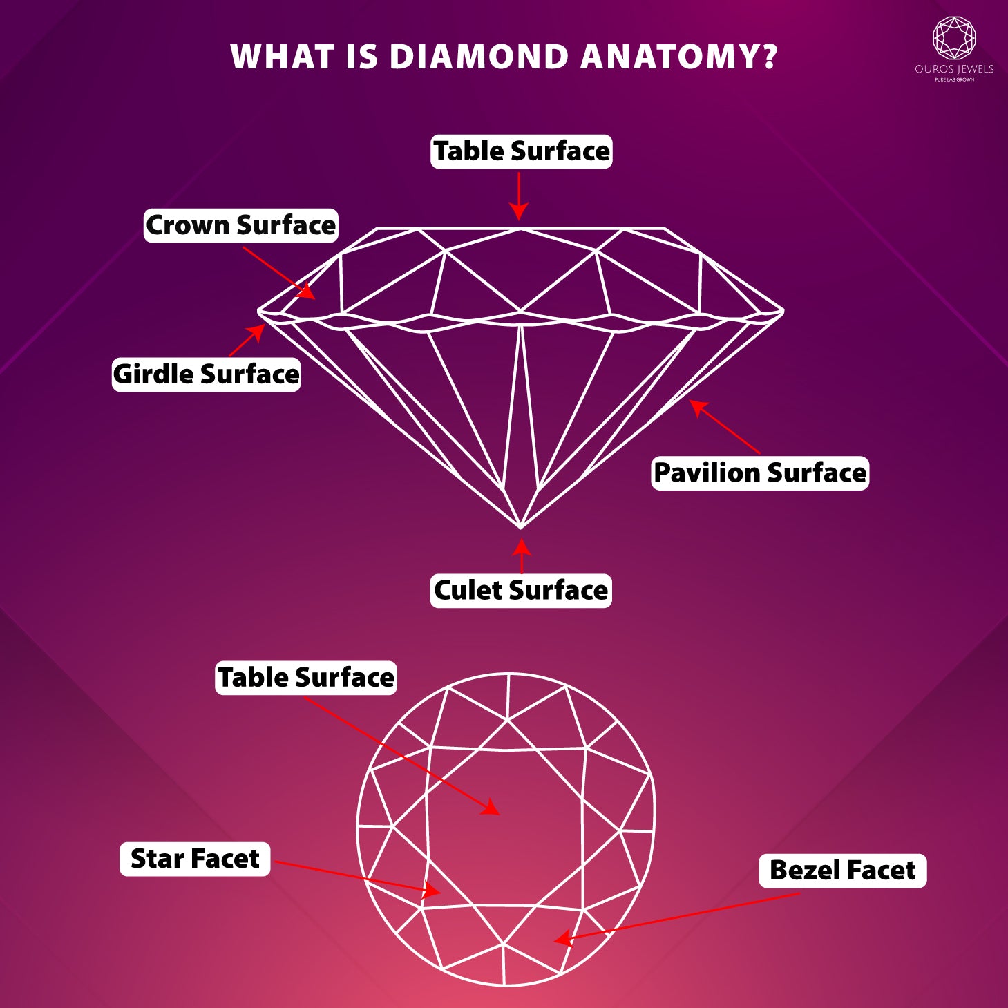 [Diamond anatomy represents the sparkle reflection ability decided with the making and crafting process]-[ouros jewels]