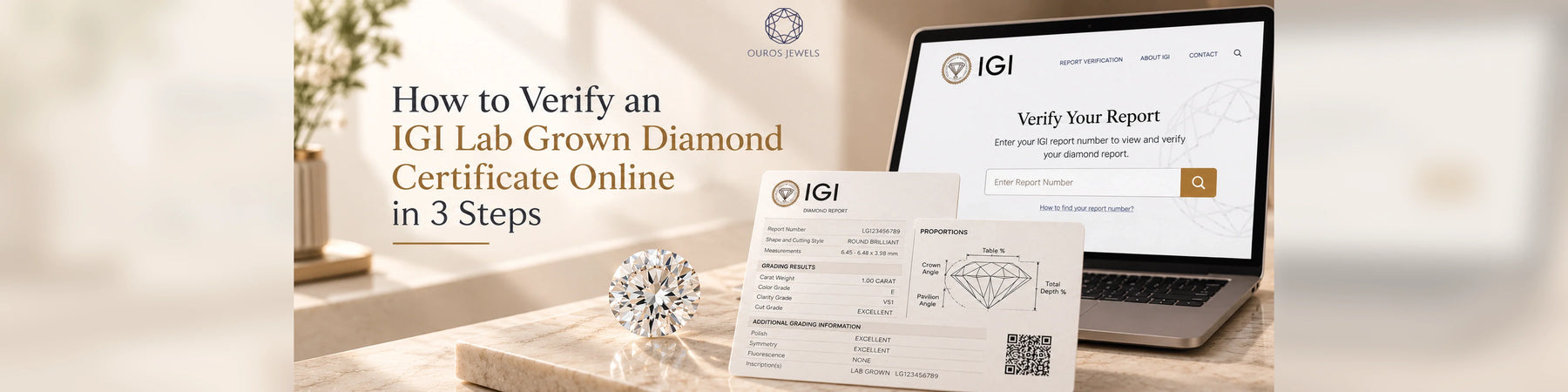 How to Verify an IGI Lab Grown Diamond Certificate Online in 3 Steps