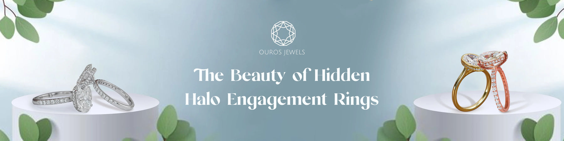 Custom Hidden Halo Engagement Ring Crafted with Ethical Lab Diamonds