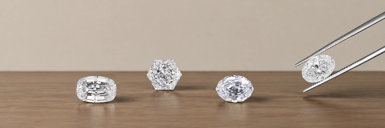 "IGI Certified Lab Grown Diamond Shapes - Round, Oval, Cushion, Emerald, Pear, Heart, Princess, Marquise, Radiant & Asscher Cut Diamonds | Ouros Jewels"