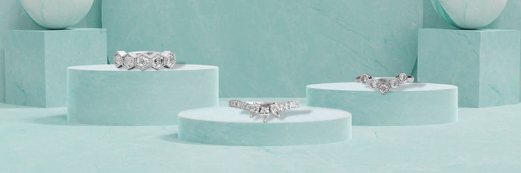 Image showing luxurious lab-grown diamond wedding bands for women