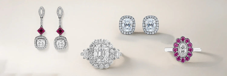 Image showing antique Old Cut Lab-Grown Diamond Jewelry