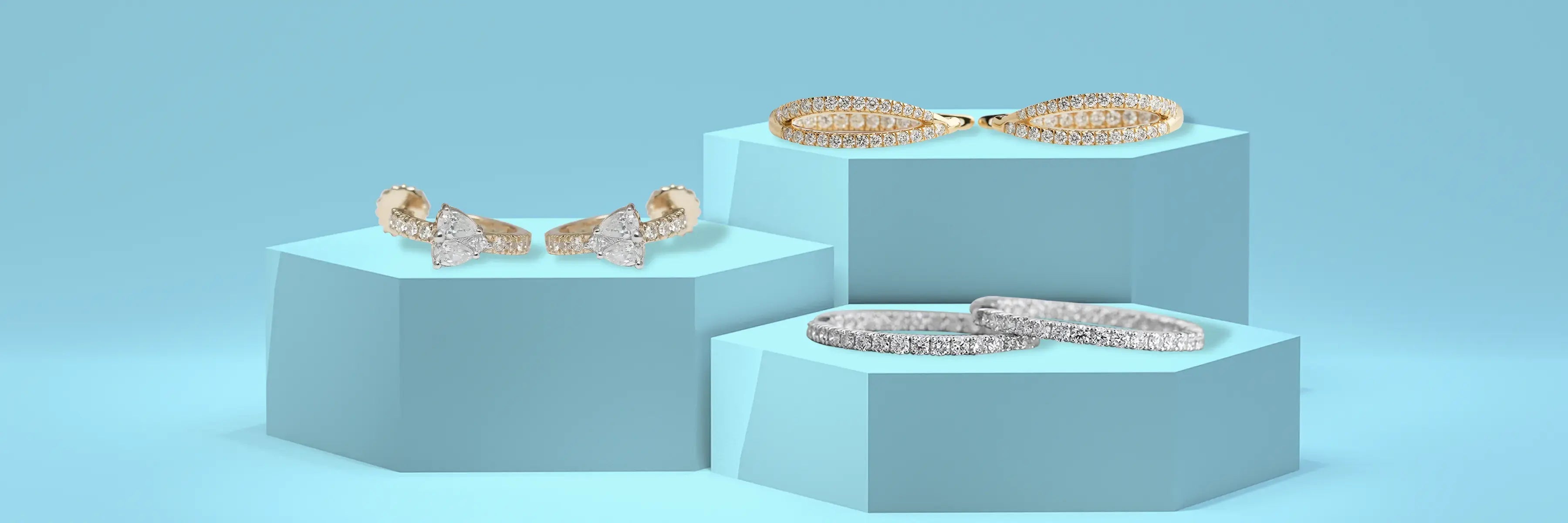 Diamond Hoop Earrings | Modern & Ethical