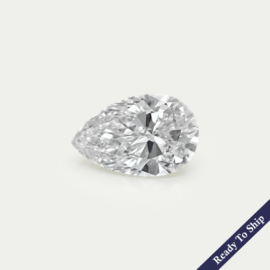 Diamant de laboratoire taille poire ancienne - Certifié