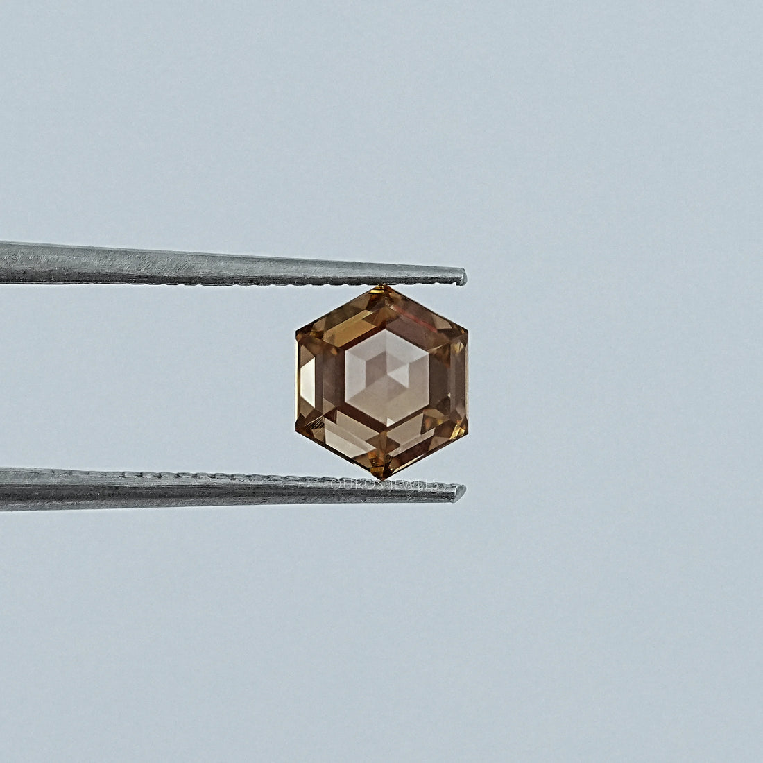 1.05 CT Champagne Hexagon Cut Loose Diamond Loose