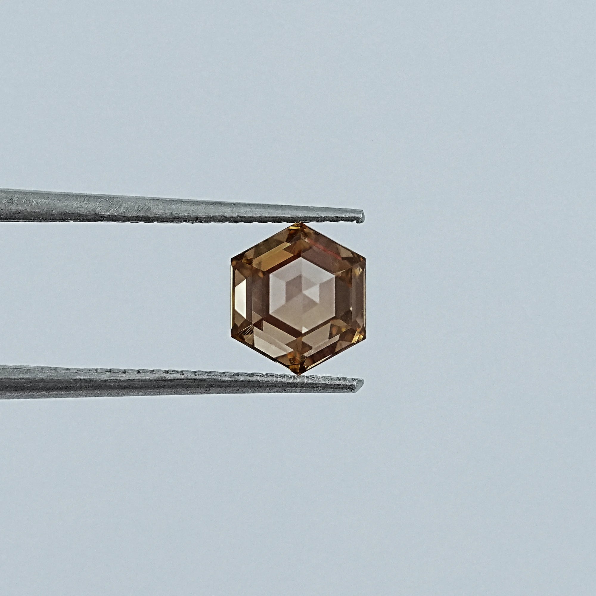 1.05 CT Champagne Hexagon Cut Loose Diamond Loose