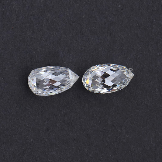 Pineapple Cut Matching Pair Of Lab Grown Diamond
