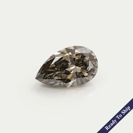 Diamant de laboratoire taille poire ancienne - Certifié