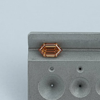 1.56 CT Champagne Step Cut Dutch Marquise Diamond Loose
