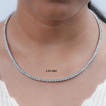 Round Cut Lab Grown Diamond Stunning Necklace Necklaces
