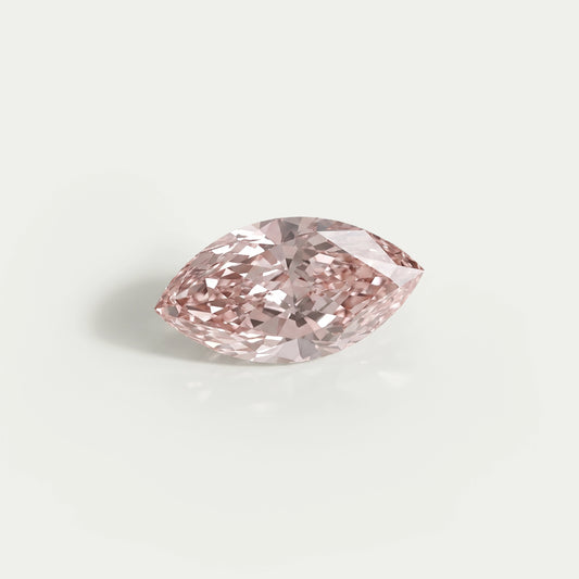 Diamant de laboratoire taille marquise rose fantaisie de 4,00 ct