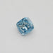 side view of 5.00 carat blue cushion cut lab created loose diamond