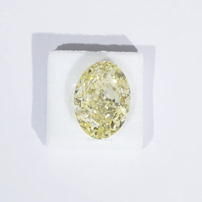 Fancy Yellow Modified Oval Cut Loose Diamond