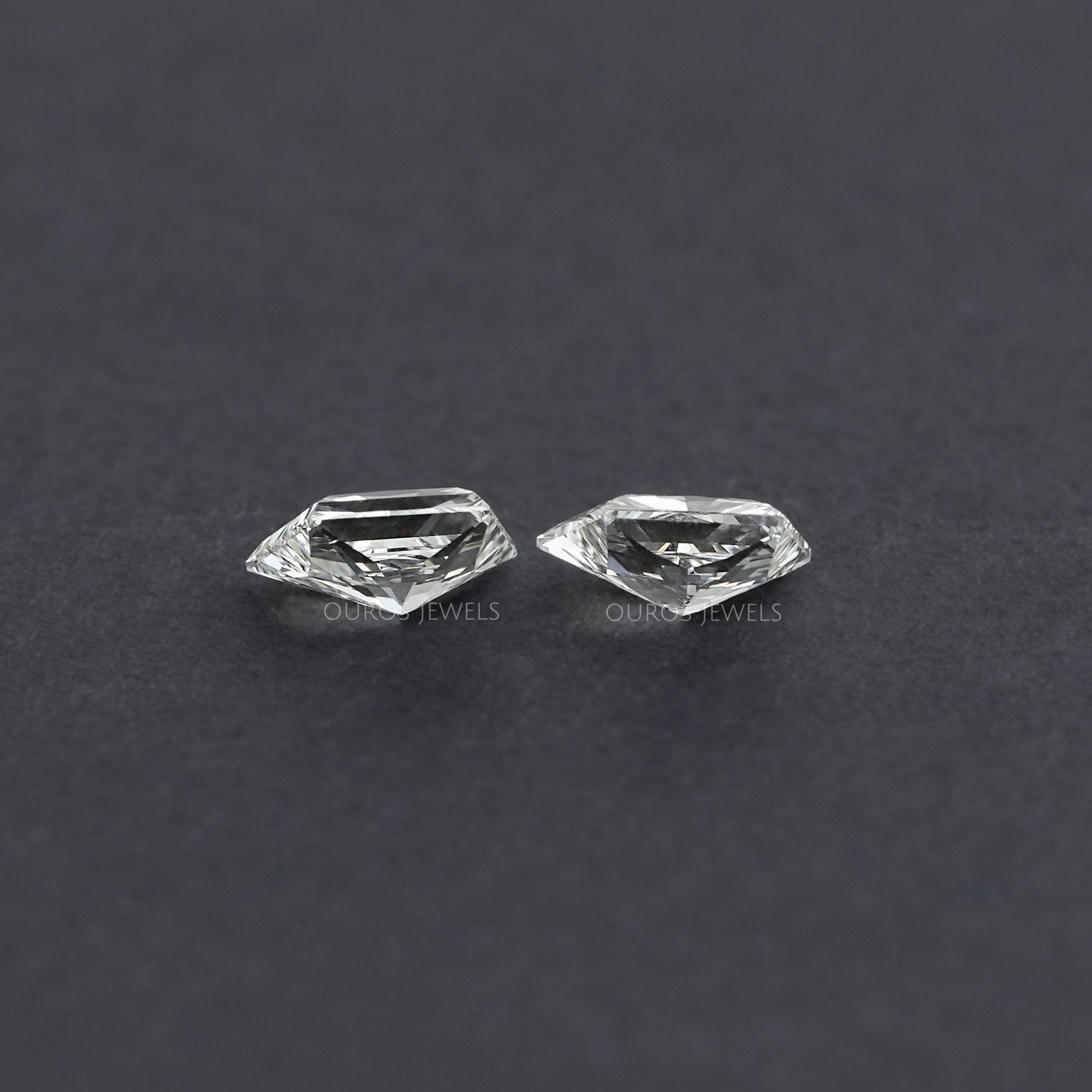 Trapezoid Brilliant Cut Matching Pair Diamond, 2.00 TCW Lab Grown Diamond, Lab Made Loose Diamond, CVD Diamond For Statement Jewelry