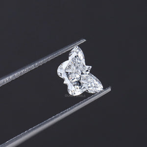 Diamant de laboratoire à taille papillon en vrac