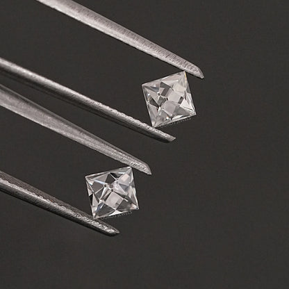 French Cut Lab Grown Diamond Matching Pair Loose