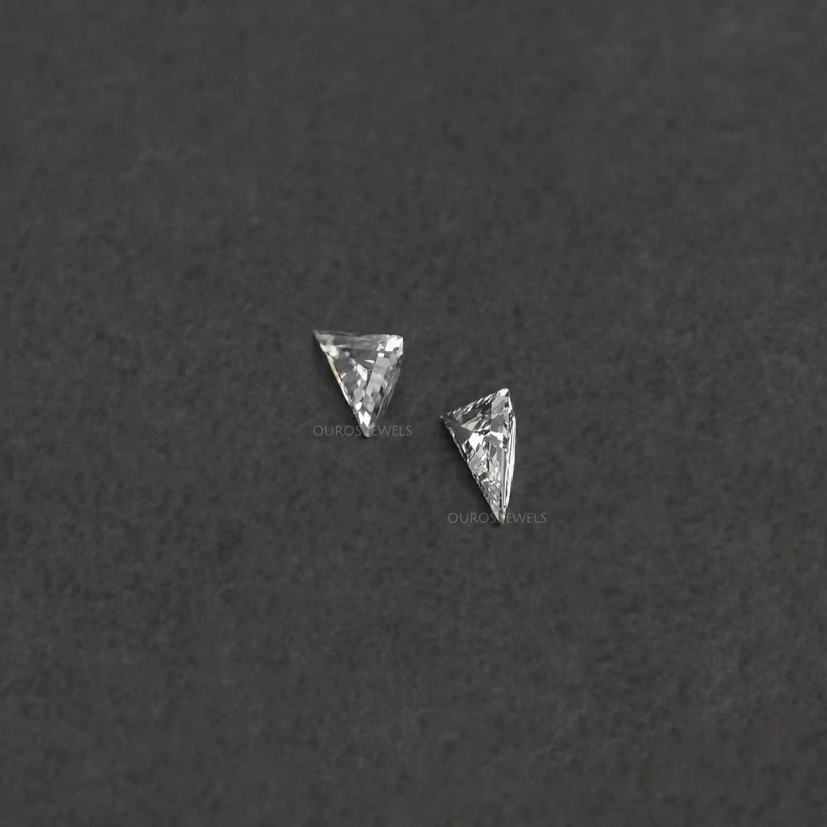 Long Triangle Shape Lab Diamond Matching Pair Loose