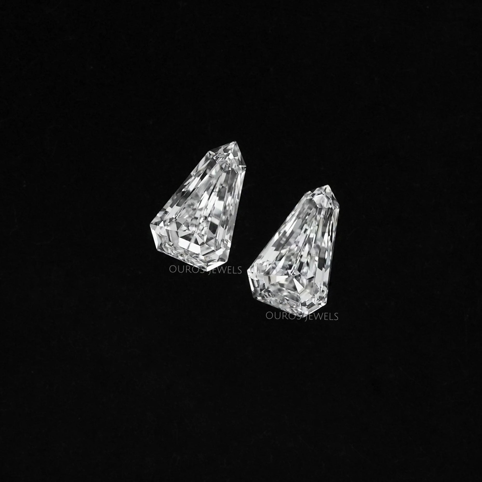 Arrow Cut Lab Diamond Pair Loose