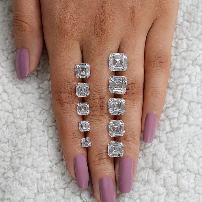 Diamant de laboratoire taille Asscher 