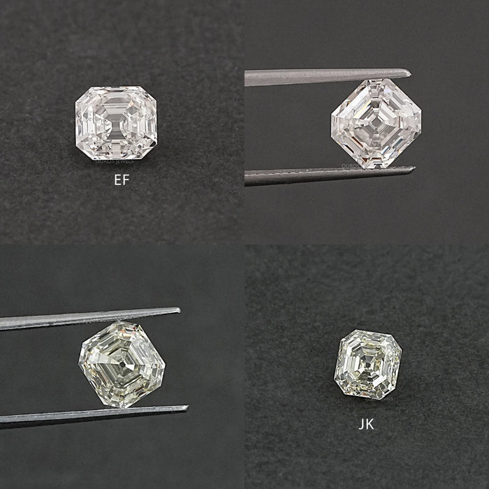 Diamant de laboratoire de taille Asscher d'une ancienne mine
