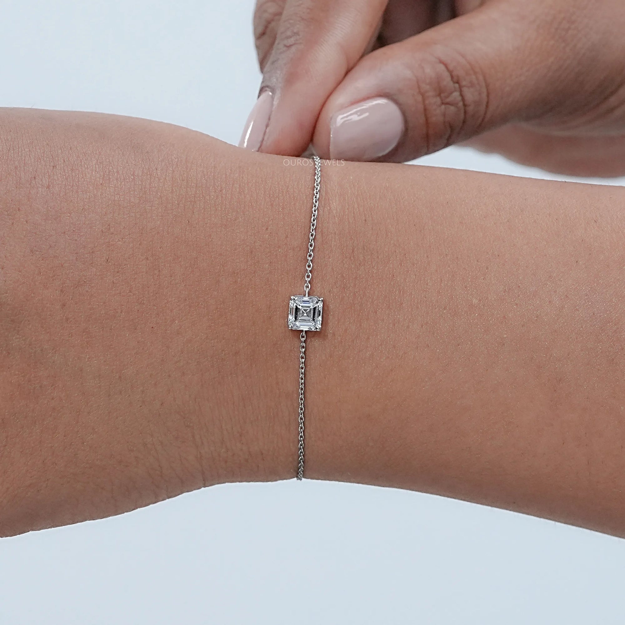 Multi Shape Lab Grown Diamond Solitaire Bracelet