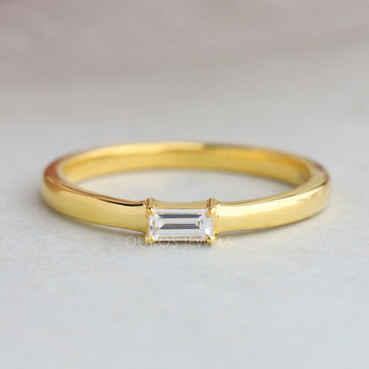 Baguette Cut Solitaire Ring