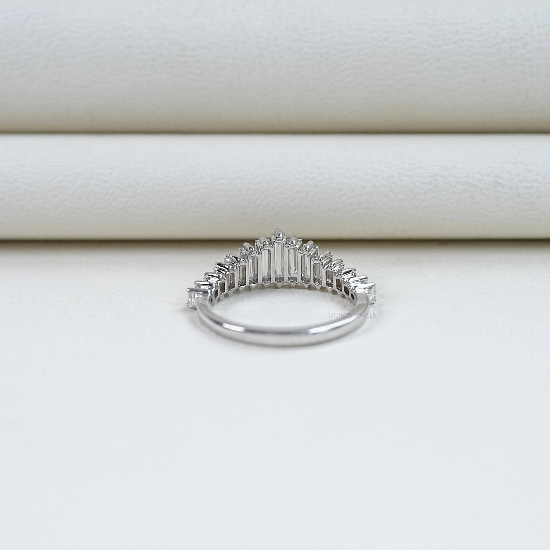 Baguette Cut Diamond Wedding Ring Rings