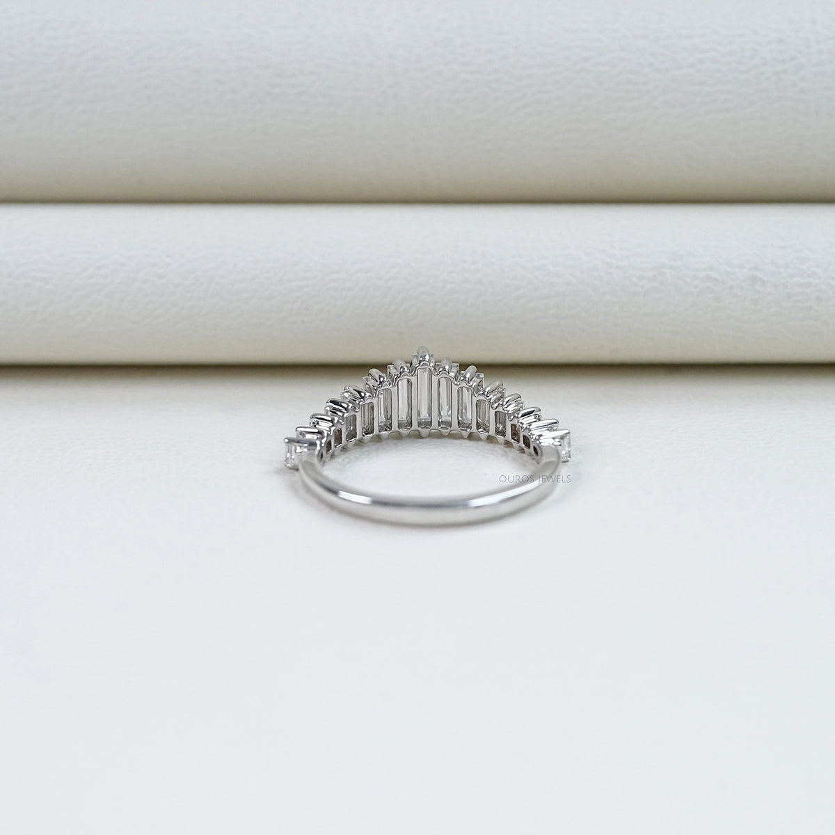 Baguette Cut Diamond Wedding Ring Rings