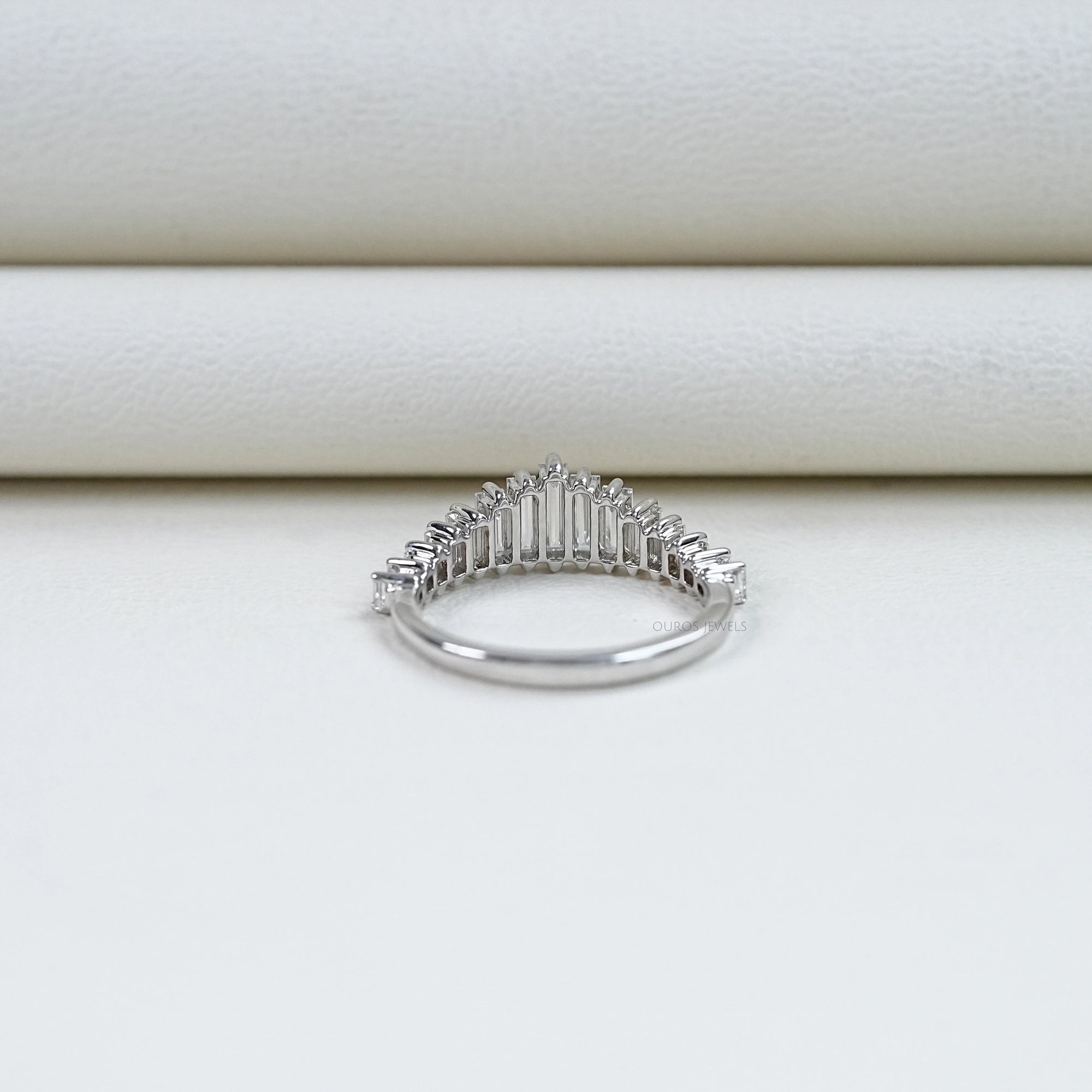 Baguette Cut Diamond Wedding Ring Rings