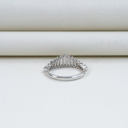 Baguette Cut Diamond Wedding Ring Rings
