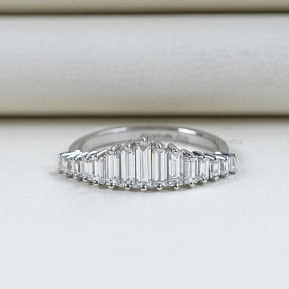 Baguette Cut Diamond Wedding Ring Rings
