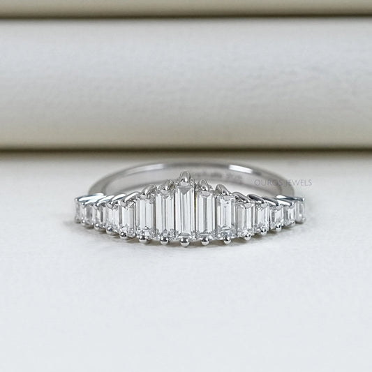 Baguette Cut Diamond Wedding Ring Rings