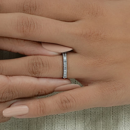 Baguette Cut Diamond Wedding Band