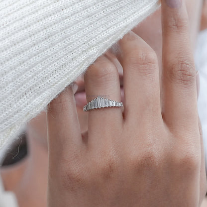 Baguette Cut Diamond Wedding Ring Rings