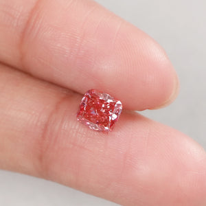 Pink Cushion Cut Lab Grown Diamond