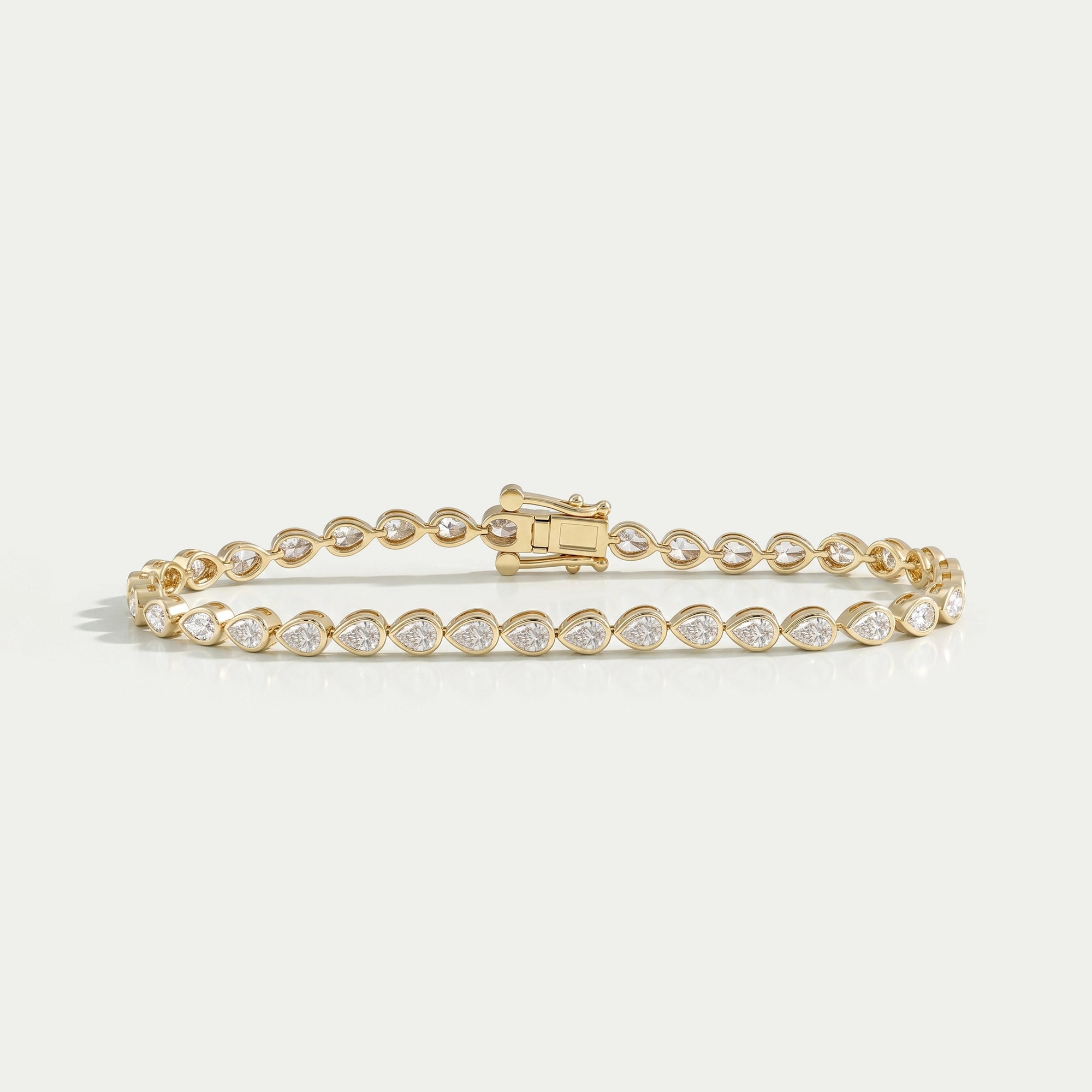 Pear Diamond Tennis Bracelet - East West Set Bracelet