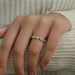 East West Bezel Pear Diamond Band Ring