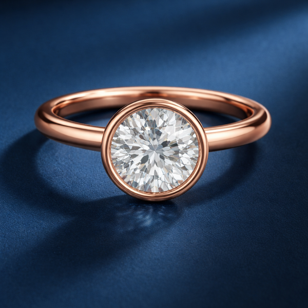 Bezel Set Engagement Rings